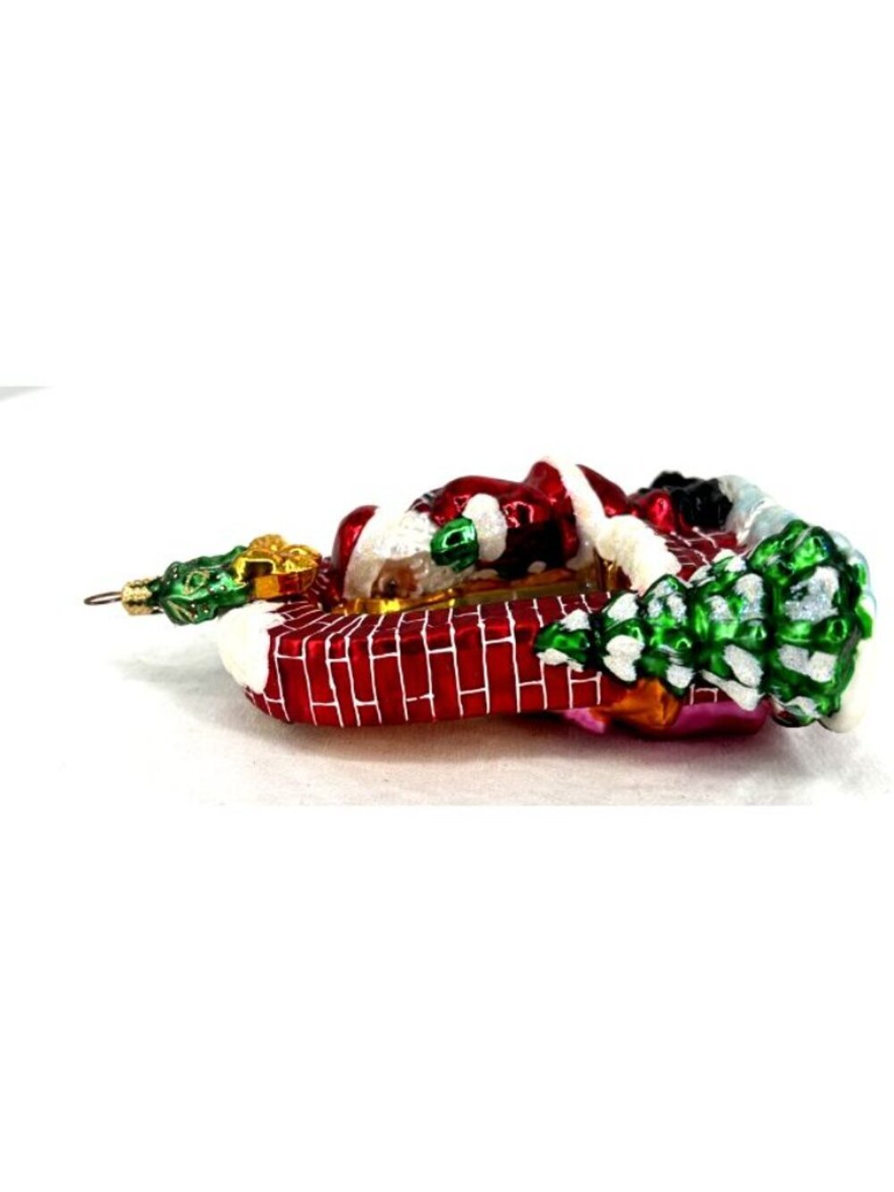 Radko Claus Encounters Blown Glass Ornament 2 Sided 2003 6" Tall - Picture 6 of 8